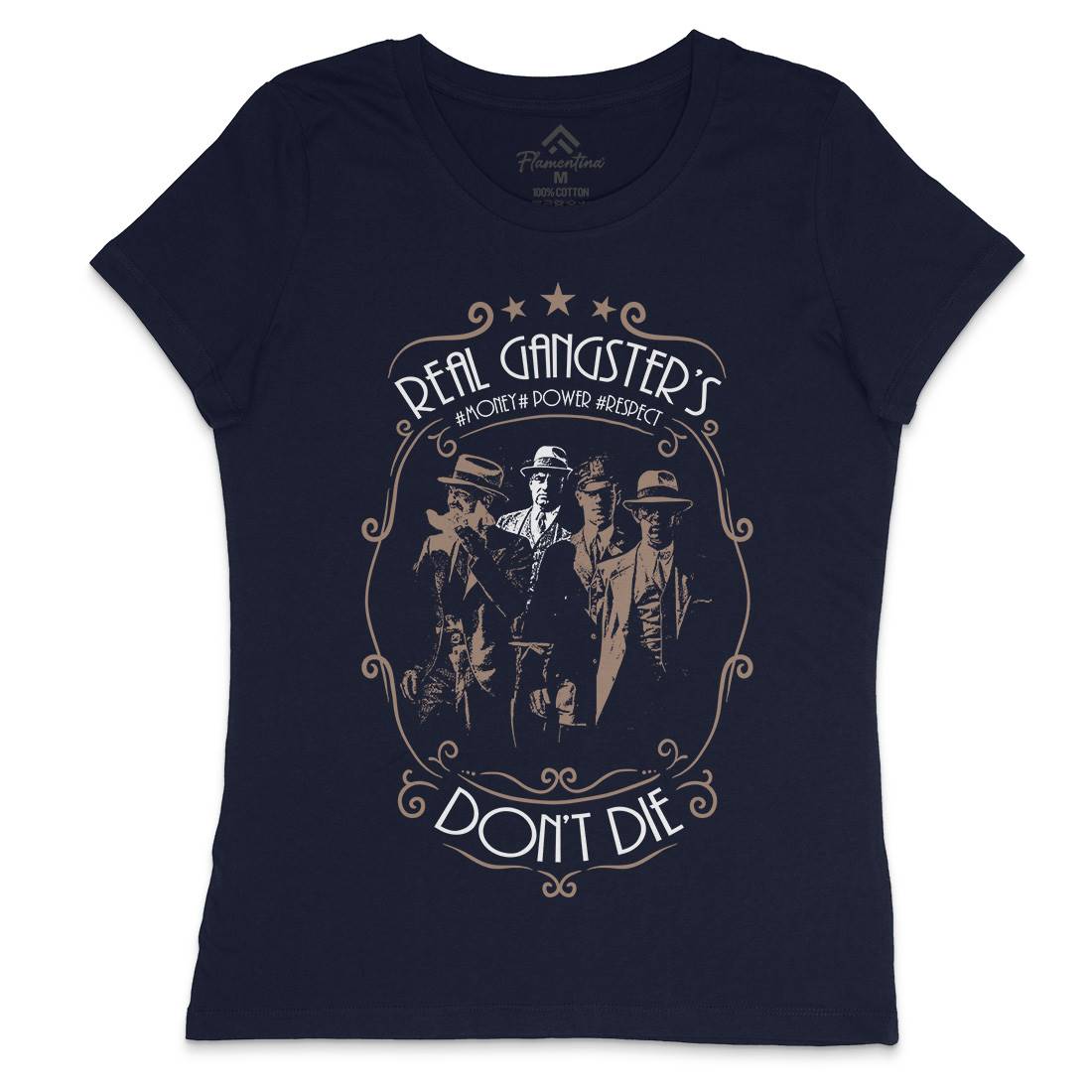 Real Gangster&#39;s Don&#39;t Die Womens Crew Neck T-Shirt Retro C972