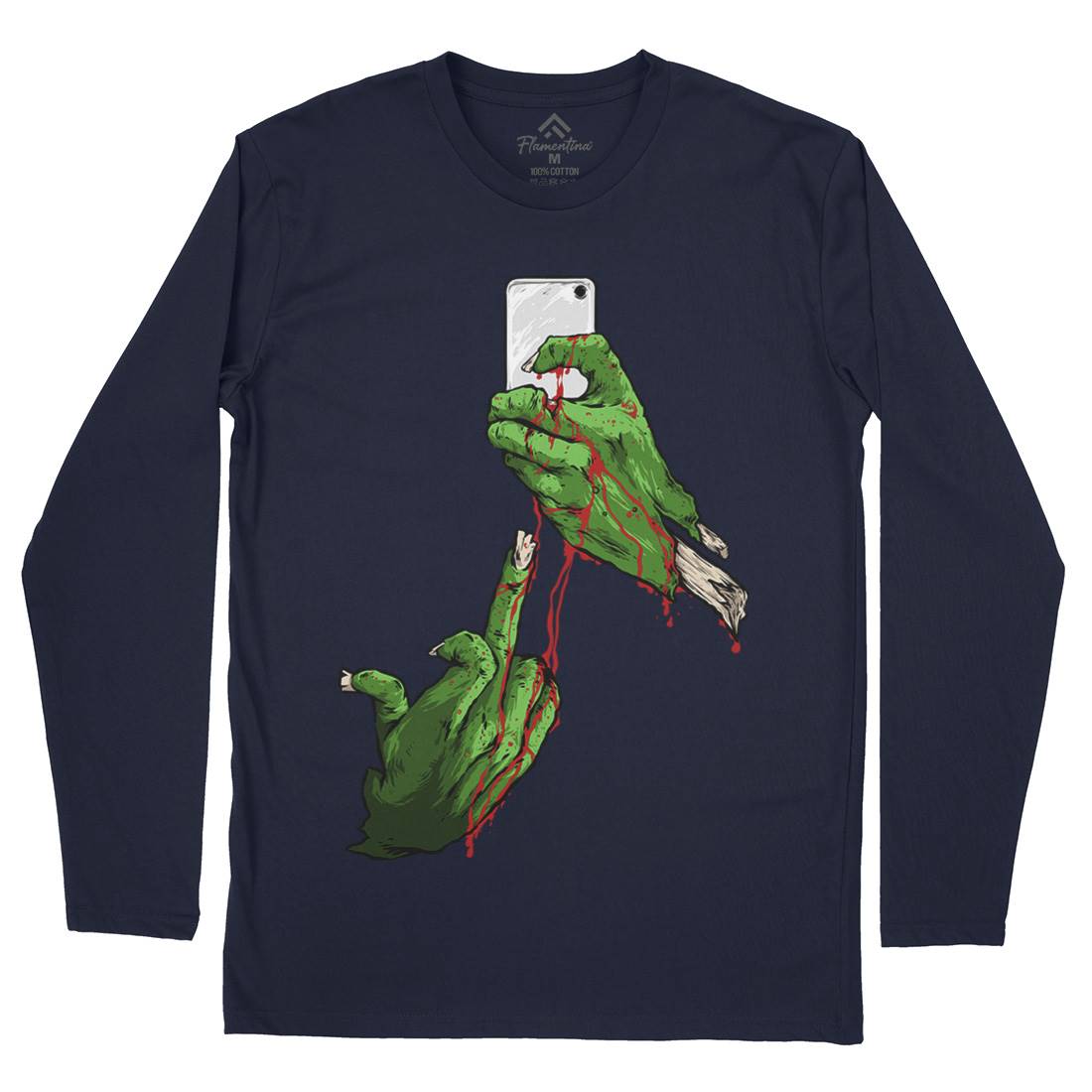 Selfie Mens Long Sleeve T-Shirt Geek C974
