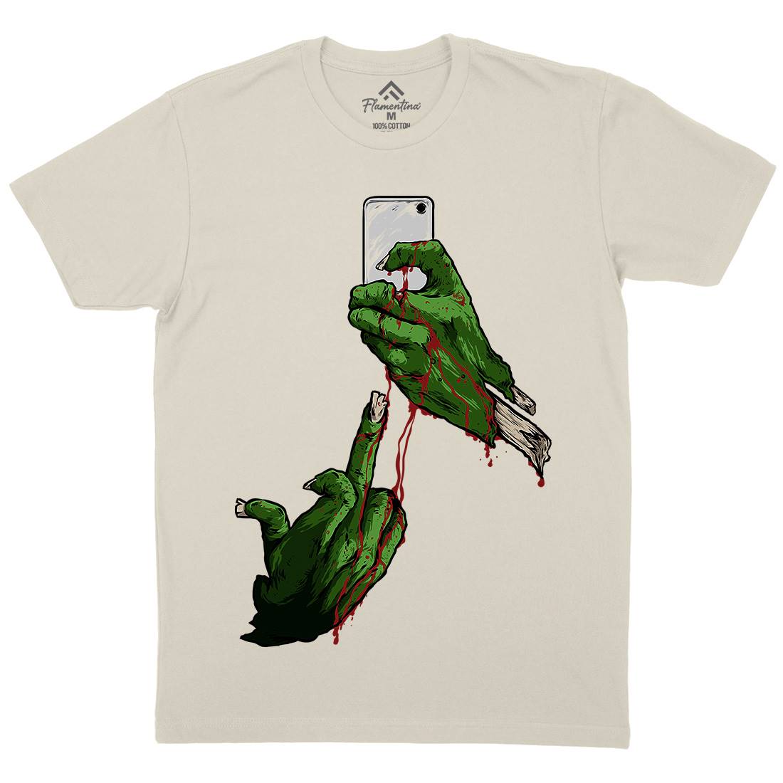 Selfie Mens Organic Crew Neck T-Shirt Geek C974