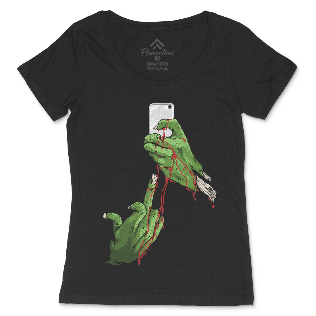 Selfie Womens Scoop Neck T-Shirt Geek C974
