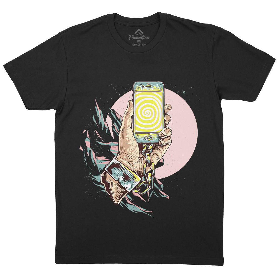 Selfish Mens Organic Crew Neck T-Shirt Geek C975