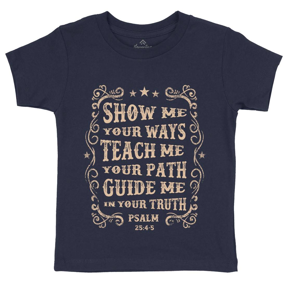 Show Me Teach Me Guide Me Kids Organic Crew Neck T-Shirt Religion C976