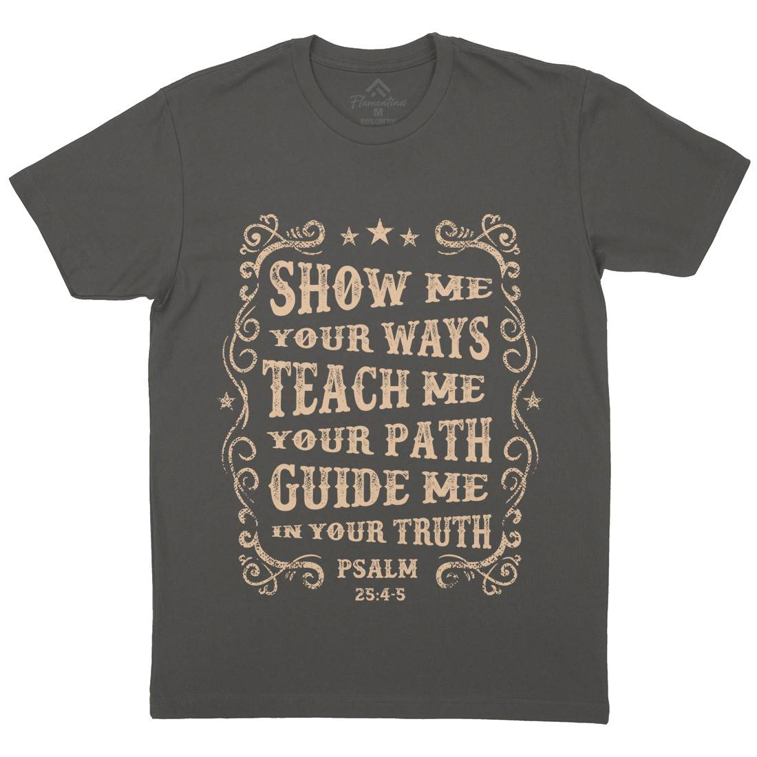 Show Me Teach Me Guide Me Mens Crew Neck T-Shirt Religion C976