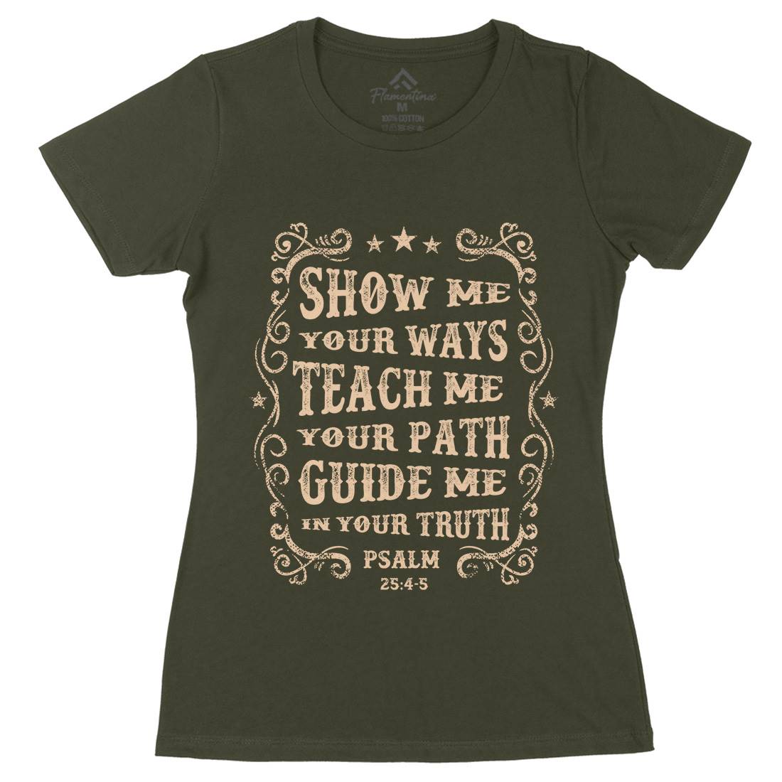 Show Me Teach Me Guide Me Womens Organic Crew Neck T-Shirt Religion C976