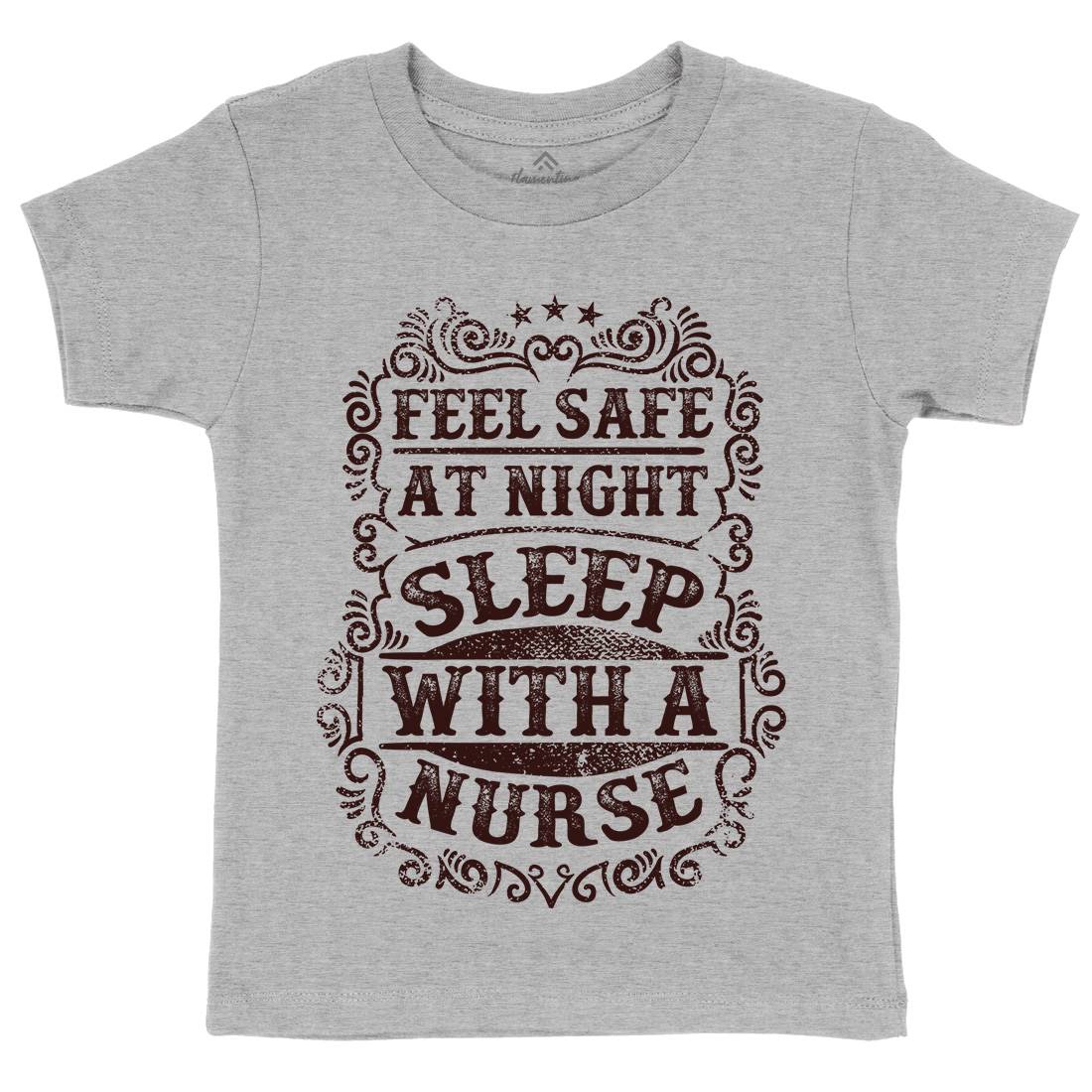 Sleep With Nurse Kids Crew Neck T-Shirt Work C977