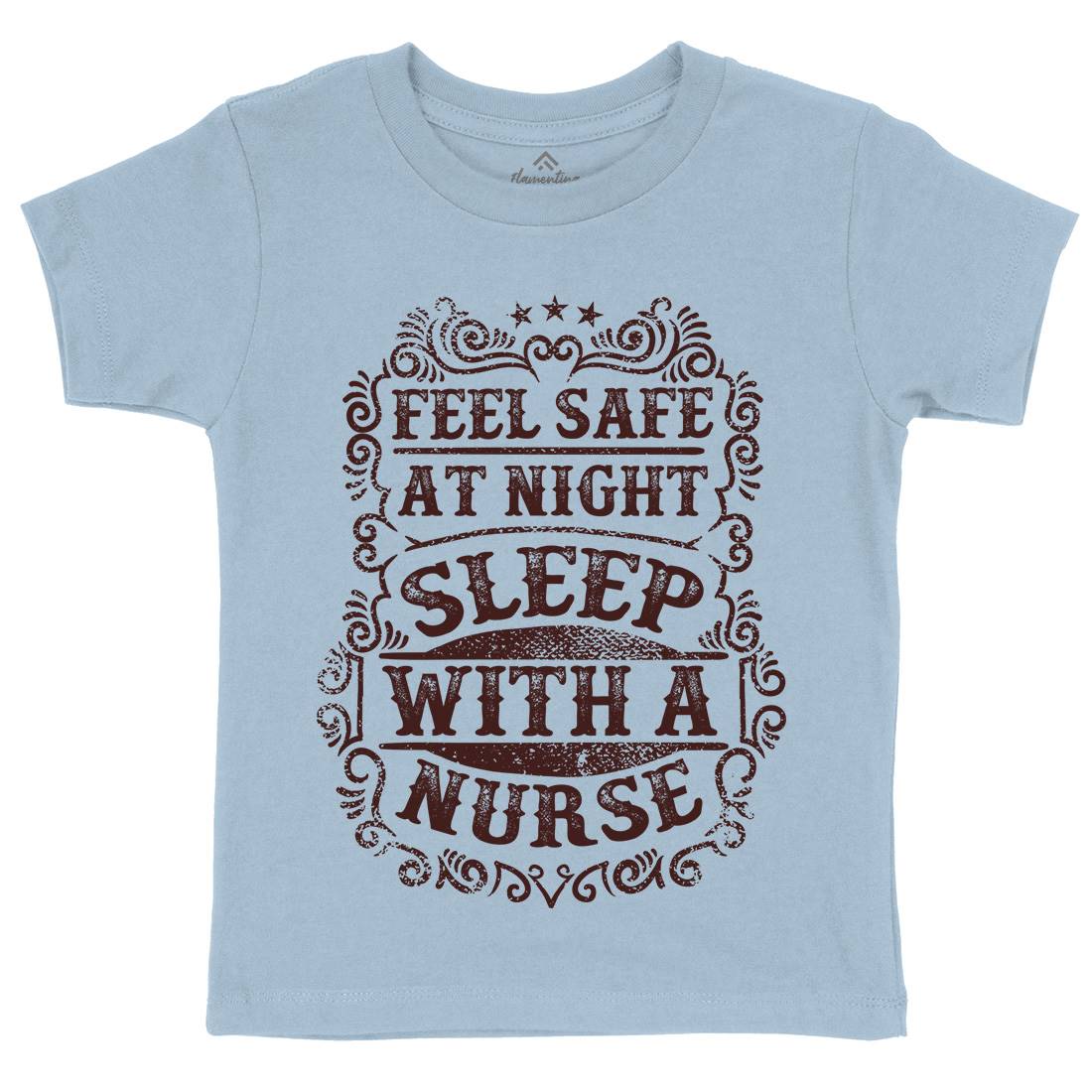 Sleep With Nurse Kids Crew Neck T-Shirt Work C977