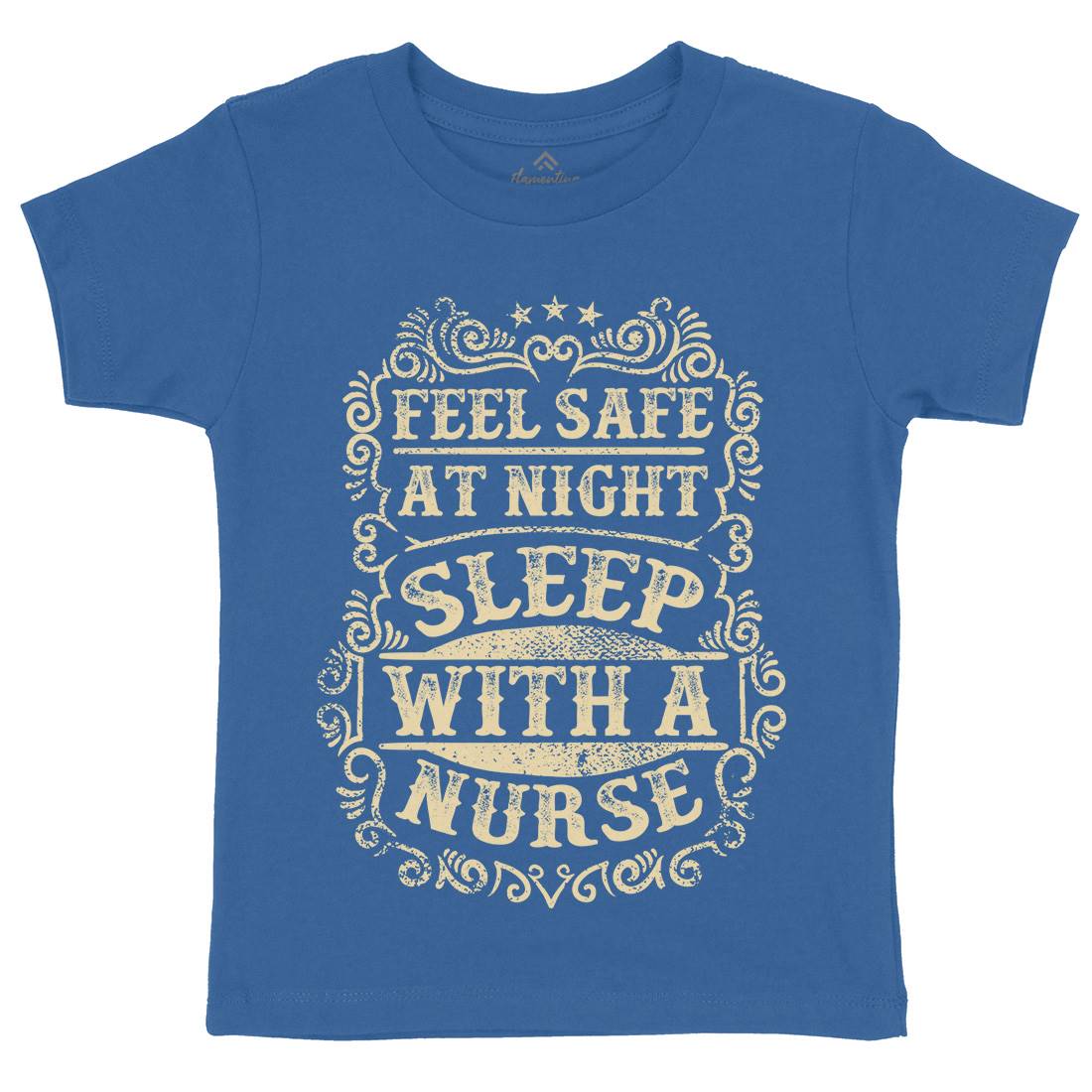 Sleep With Nurse Kids Organic Crew Neck T-Shirt Work C977