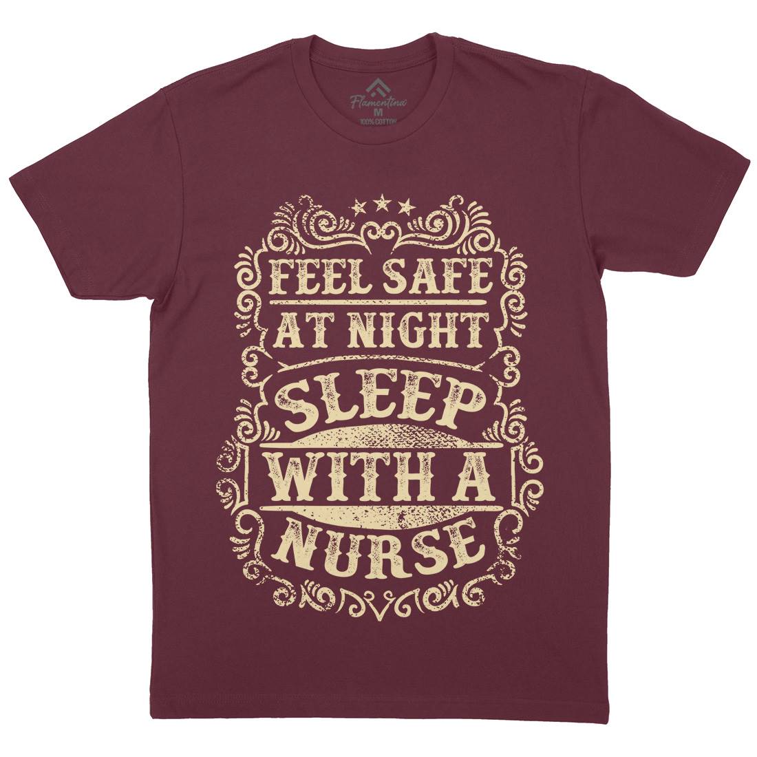 Sleep With Nurse Mens Crew Neck T-Shirt Work C977