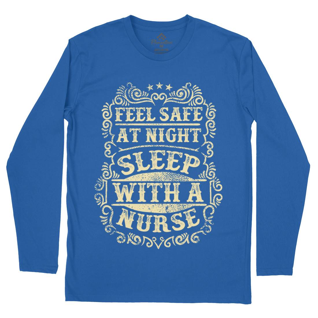 Sleep With Nurse Mens Long Sleeve T-Shirt Work C977