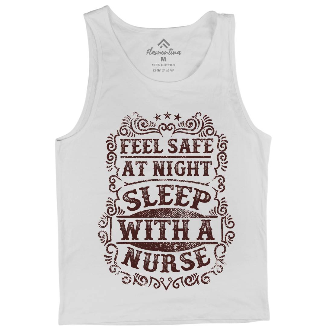 Sleep With Nurse Mens Tank Top Vest Work C977