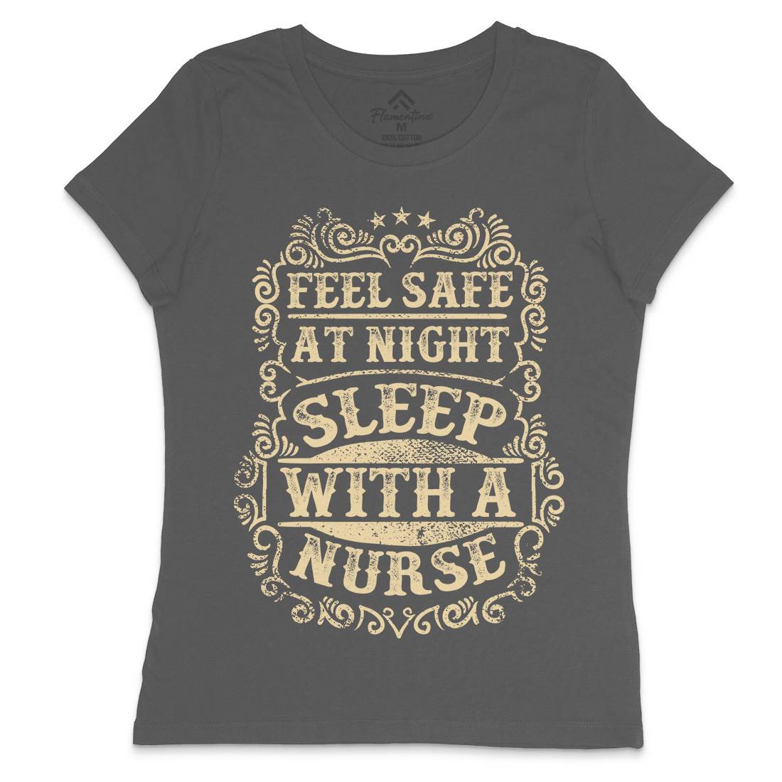 Sleep With Nurse Womens Crew Neck T-Shirt Work C977