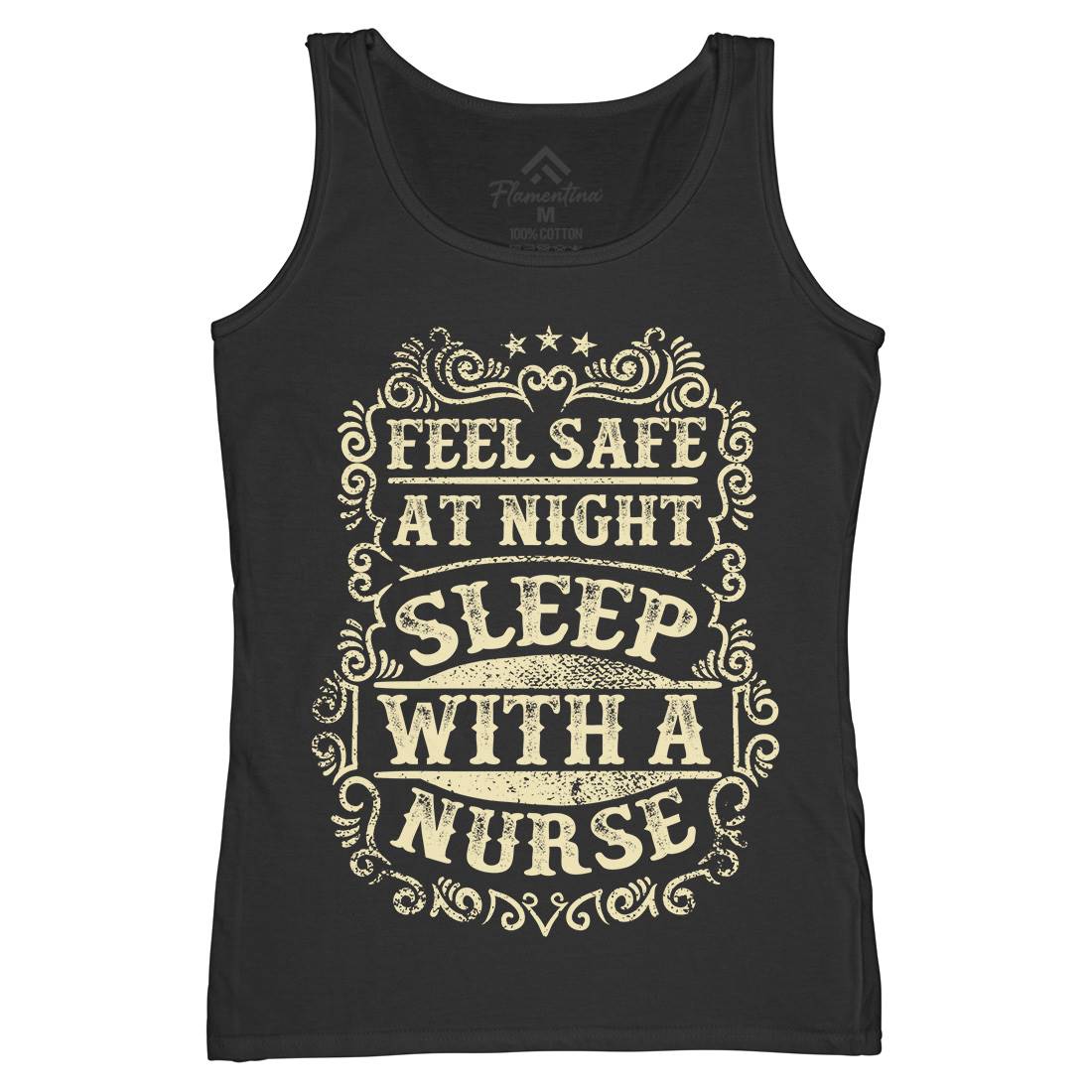 Sleep With Nurse Womens Organic Tank Top Vest Work C977