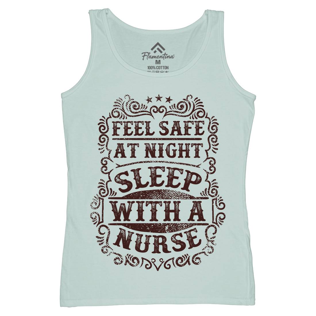 Sleep With Nurse Womens Organic Tank Top Vest Work C977
