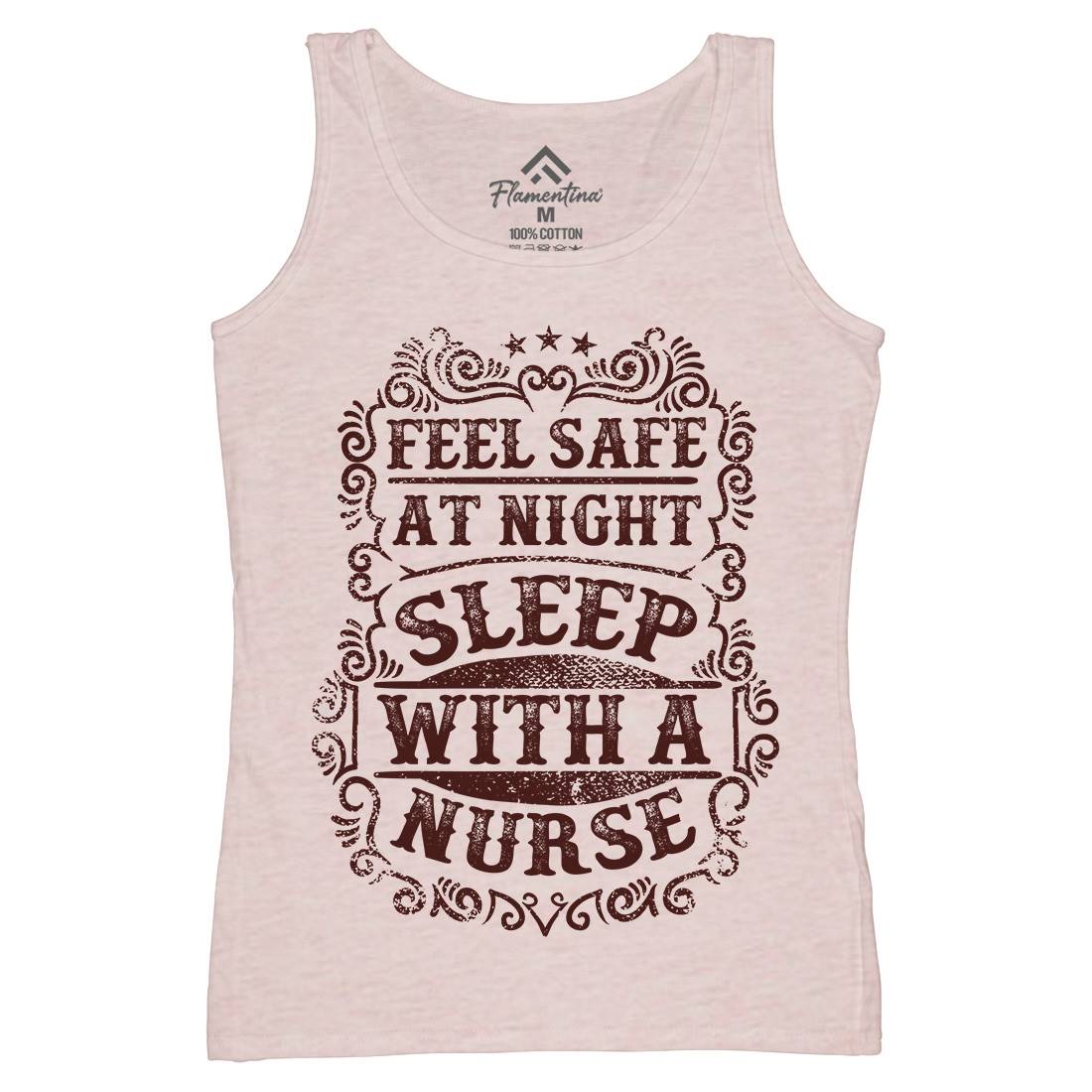 Sleep With Nurse Womens Organic Tank Top Vest Work C977