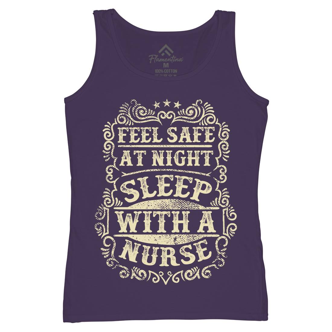 Sleep With Nurse Womens Organic Tank Top Vest Work C977