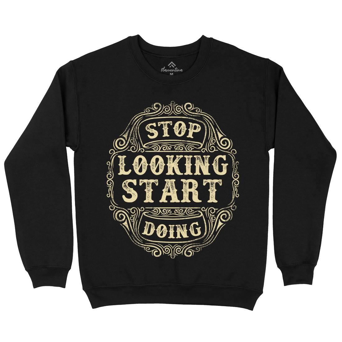 Stop Looking Start Doing Kids Crew Neck Sweatshirt Quotes C979