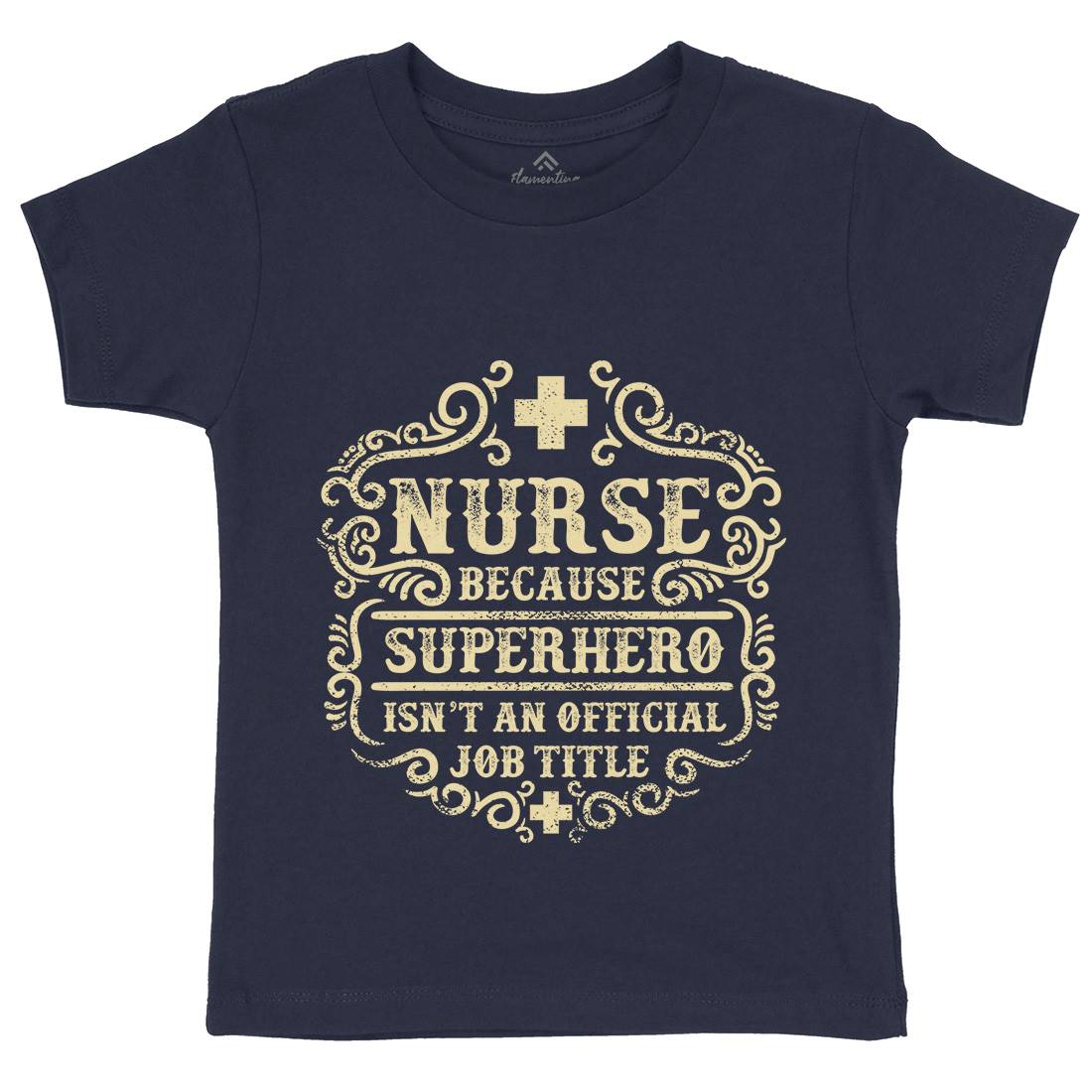 Superhero Isn&#39;t An Official Job Title Kids Crew Neck T-Shirt Work C980
