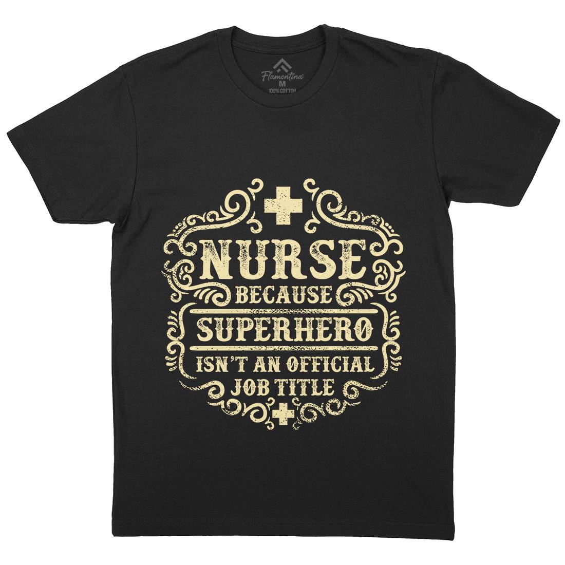 Superhero Isn&#39;t An Official Job Title Mens Organic Crew Neck T-Shirt Work C980