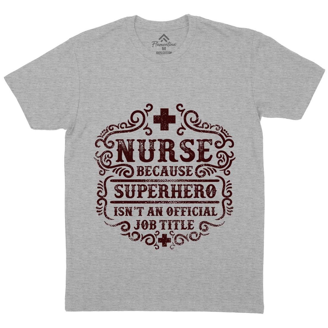 Superhero Isn&#39;t An Official Job Title Mens Crew Neck T-Shirt Work C980