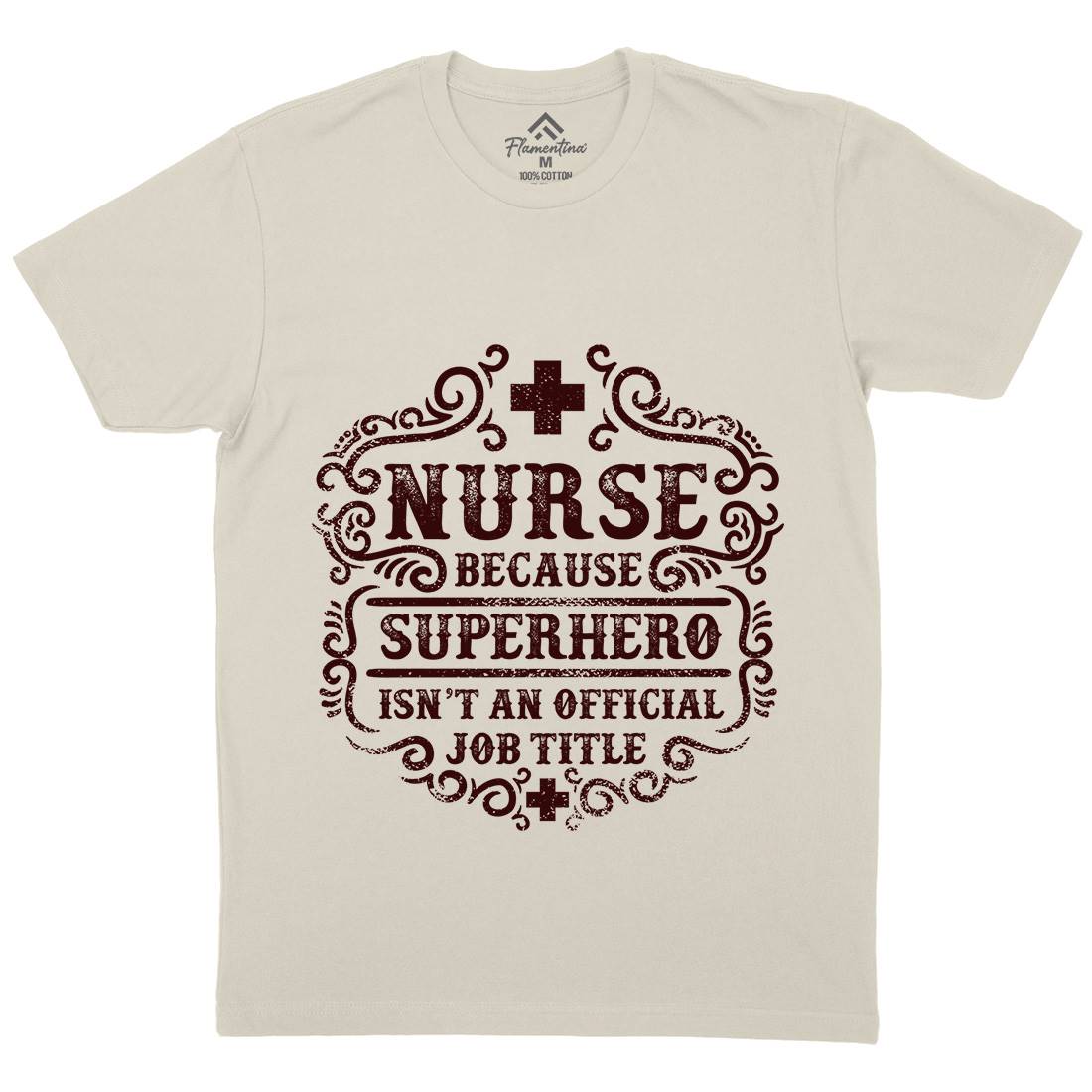 Superhero Isn&#39;t An Official Job Title Mens Organic Crew Neck T-Shirt Work C980