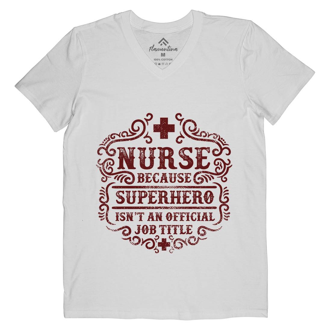 Superhero Isn&#39;t An Official Job Title Mens V-Neck T-Shirt Work C980