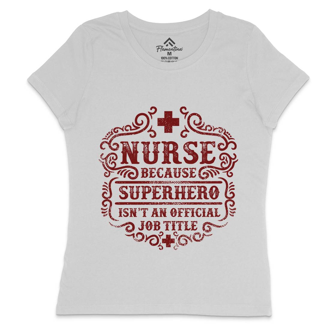 Superhero Isn&#39;t An Official Job Title Womens Crew Neck T-Shirt Work C980