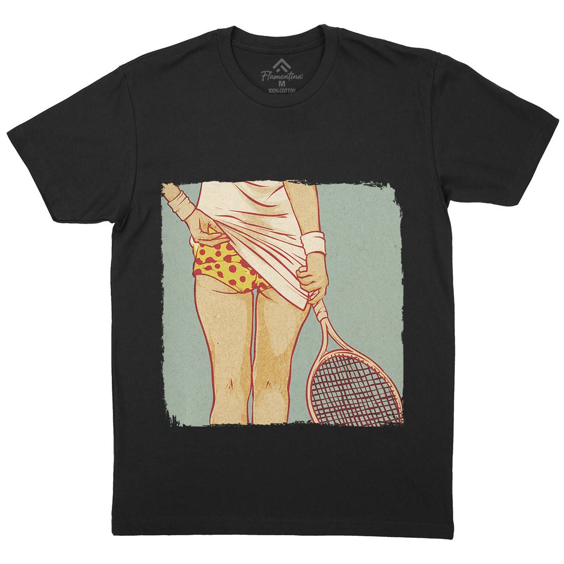 Tennis Is Sexy Mens Organic Crew Neck T-Shirt Sport C982