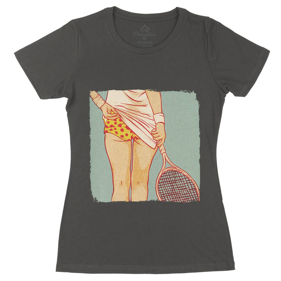 Tennis Is Sexy Womens Organic Crew Neck T-Shirt Sport C982