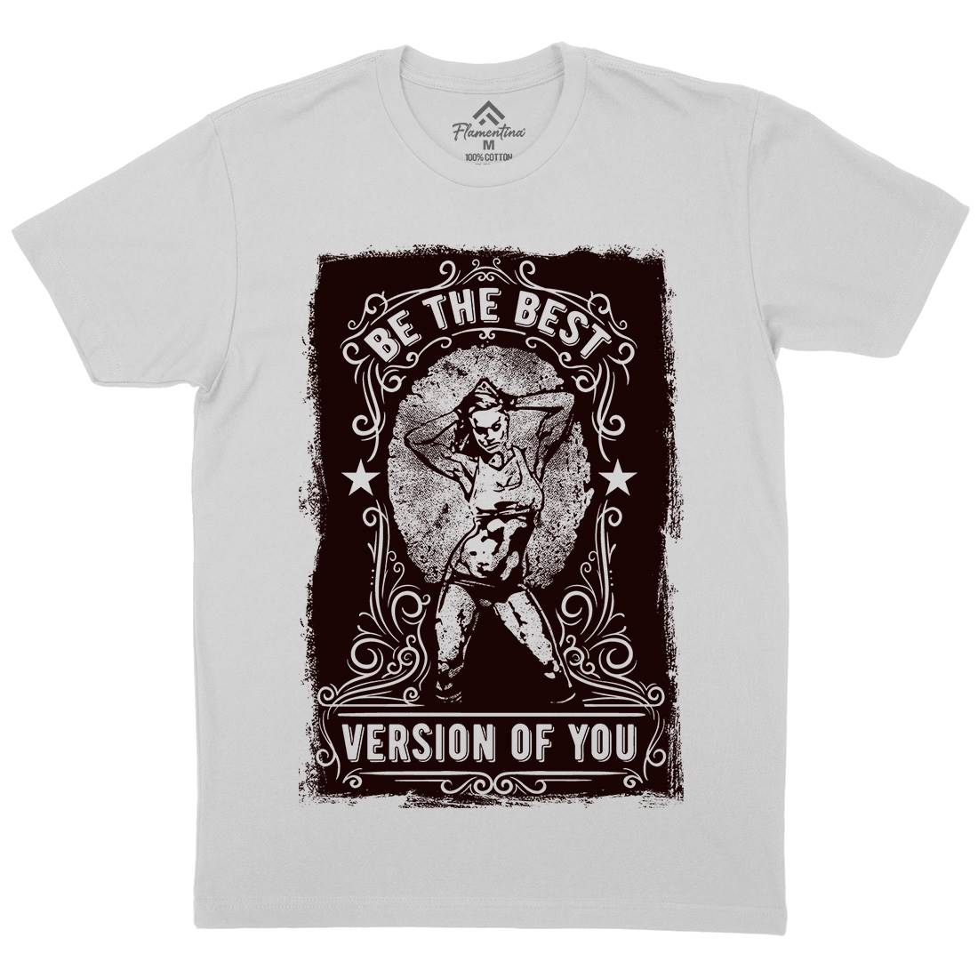 The Best Version Of You Mens Crew Neck T-Shirt Gym C984