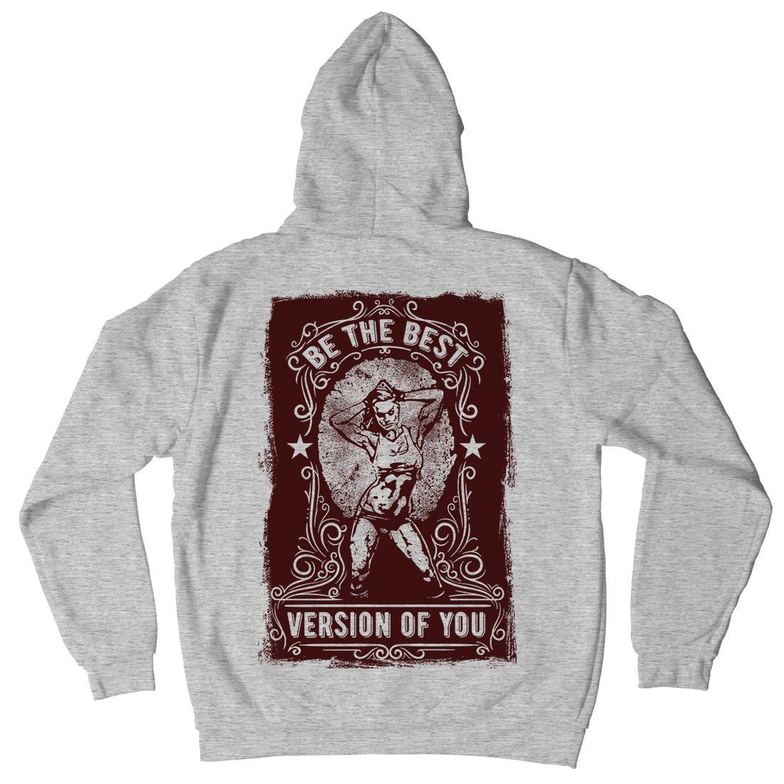 The Best Version Of You Kids Crew Neck Hoodie Gym C984