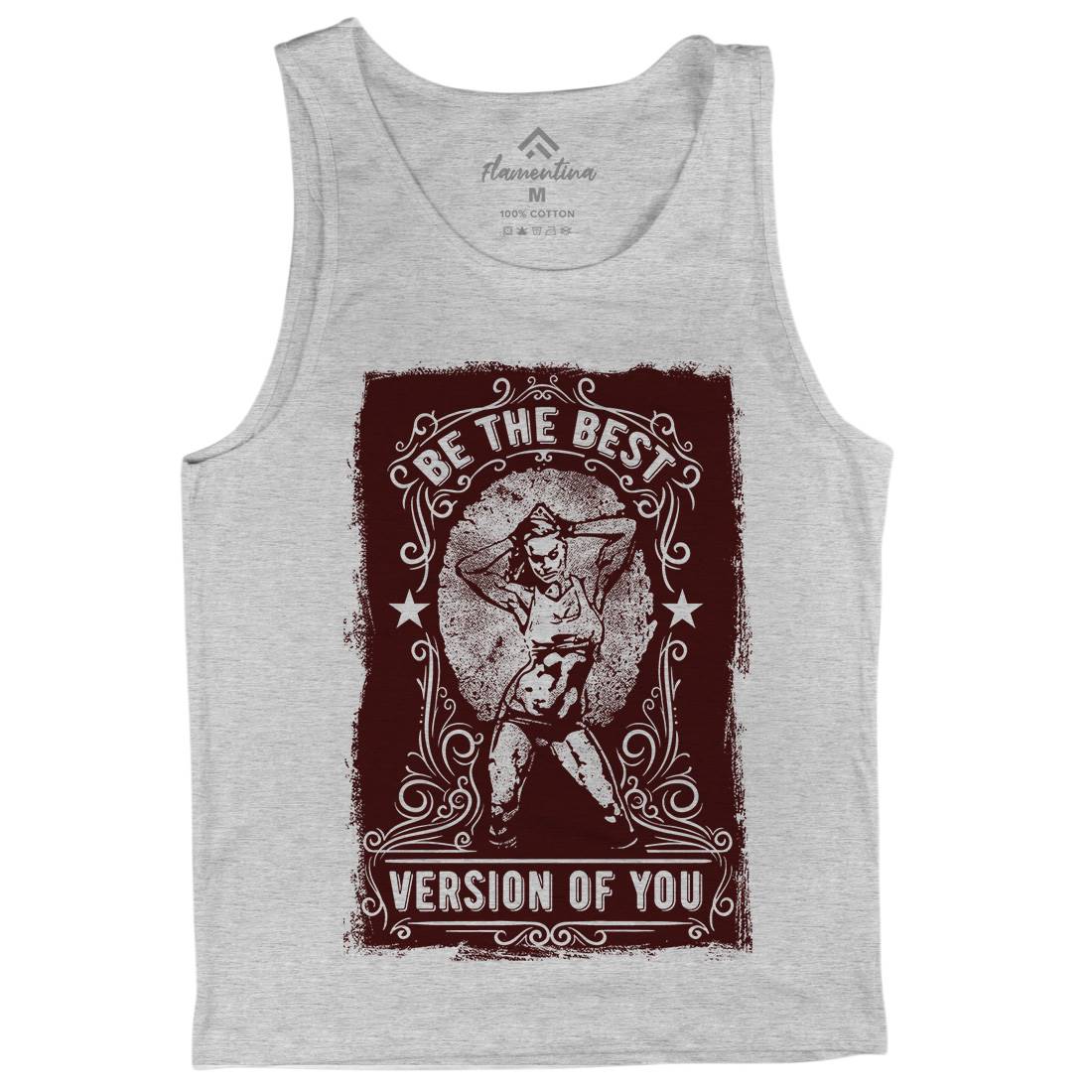 The Best Version Of You Mens Tank Top Vest Gym C984