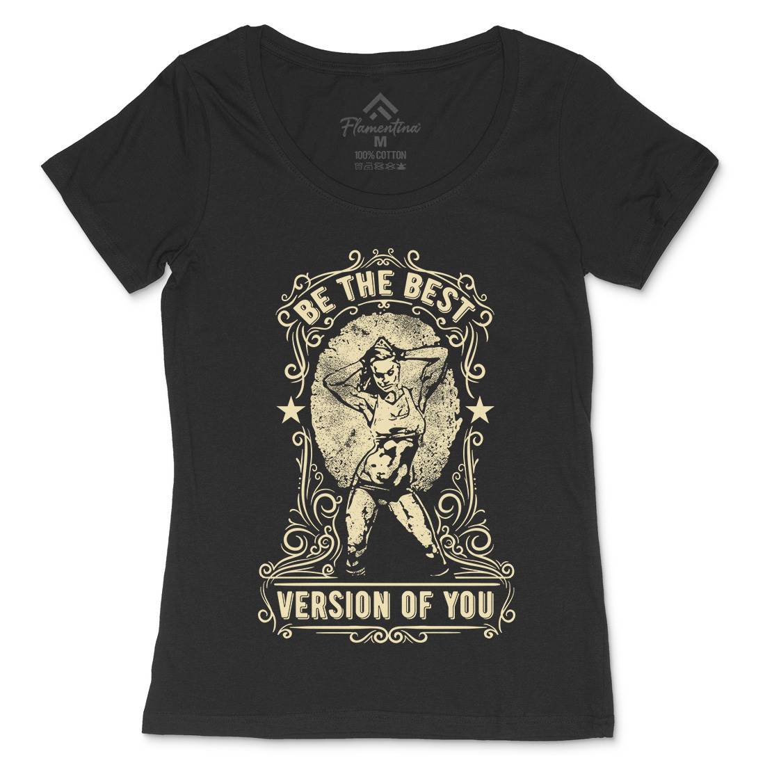 The Best Version Of You Womens Scoop Neck T-Shirt Gym C984
