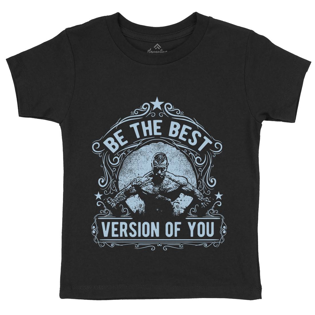 The Best Version Of You Kids Crew Neck T-Shirt Gym C985