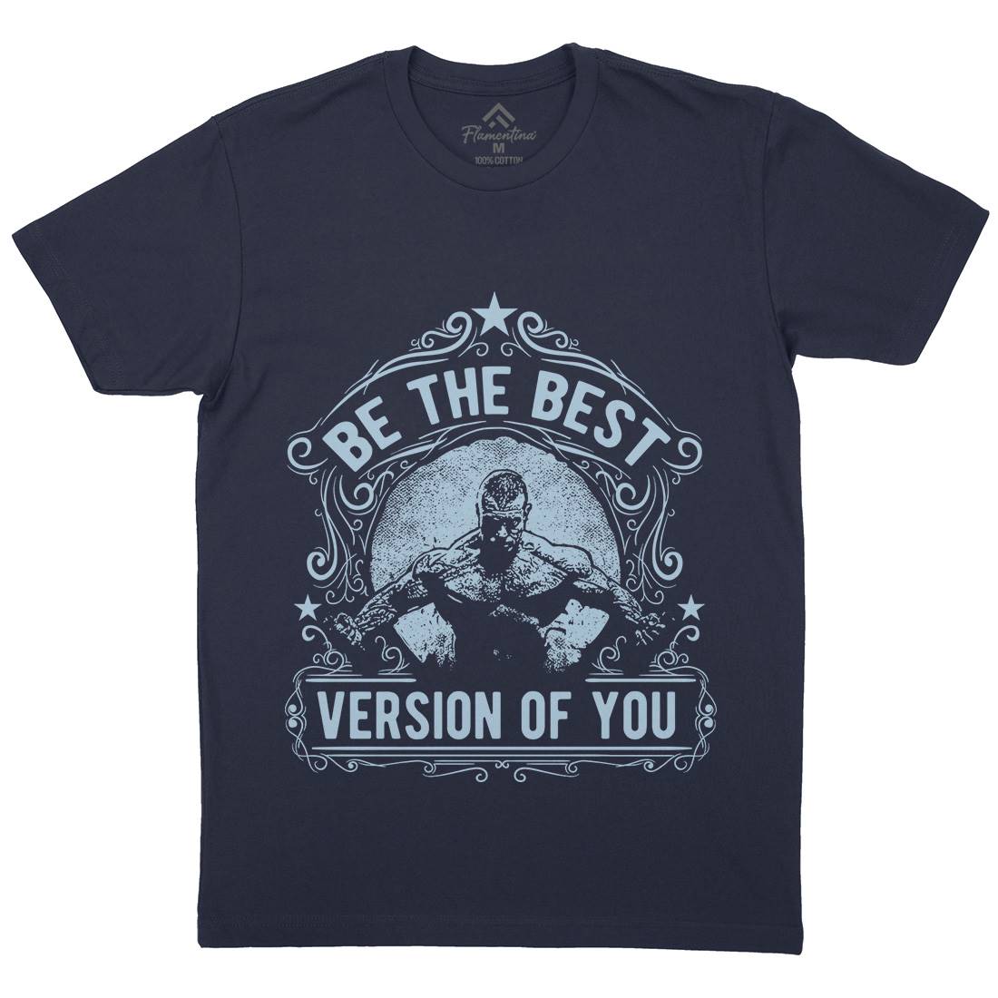 The Best Version Of You Mens Crew Neck T-Shirt Gym C985