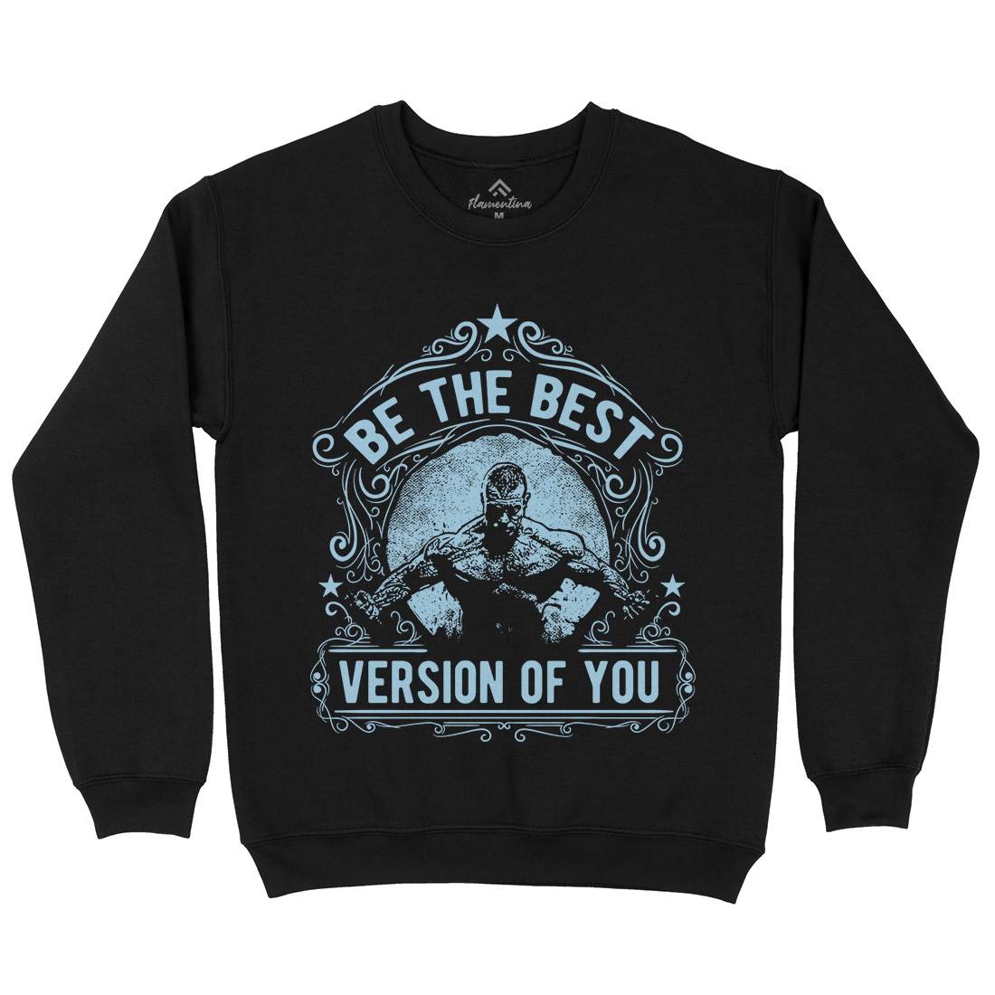 The Best Version Of You Mens Crew Neck Sweatshirt Gym C985