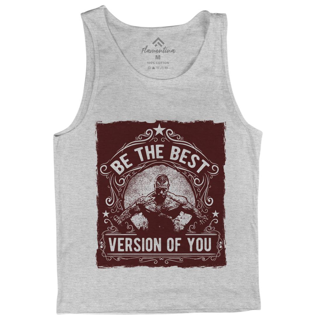 The Best Version Of You Mens Tank Top Vest Gym C985