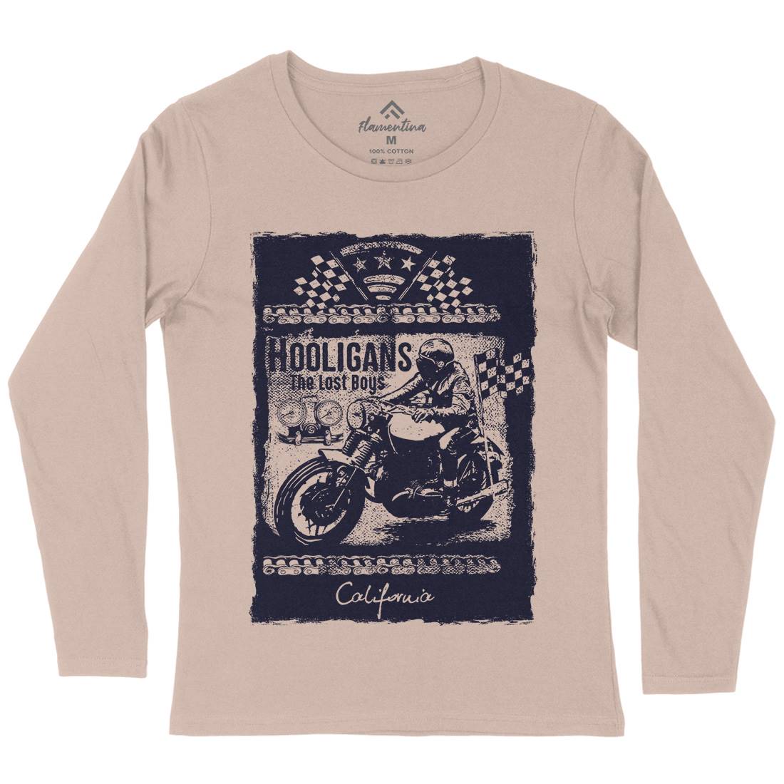 Lost Boys Womens Long Sleeve T-Shirt Motorcycles C987