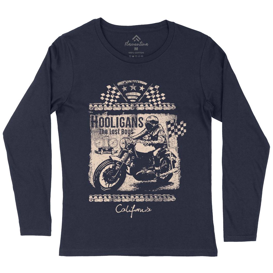 Lost Boys Womens Long Sleeve T-Shirt Motorcycles C987