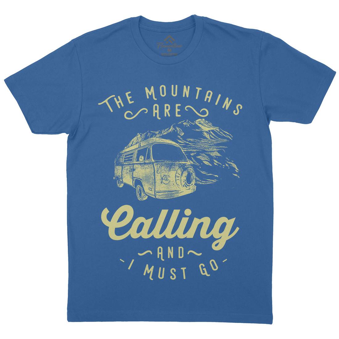 The Mountains Are Calling Mens Crew Neck T-Shirt Nature C988