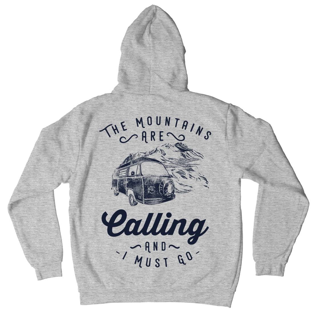 The Mountains Are Calling Kids Crew Neck Hoodie Nature C988