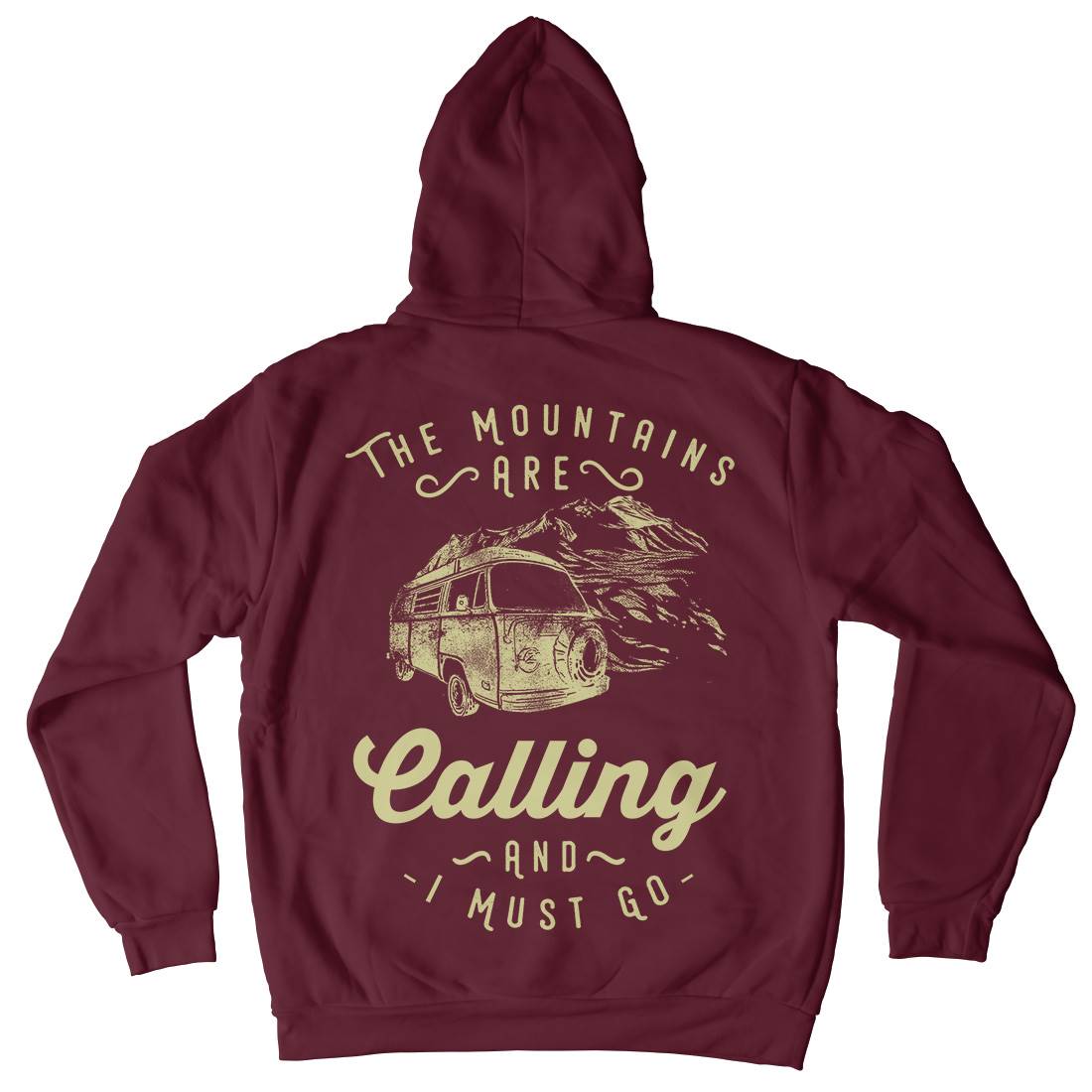 The Mountains Are Calling Kids Crew Neck Hoodie Nature C988