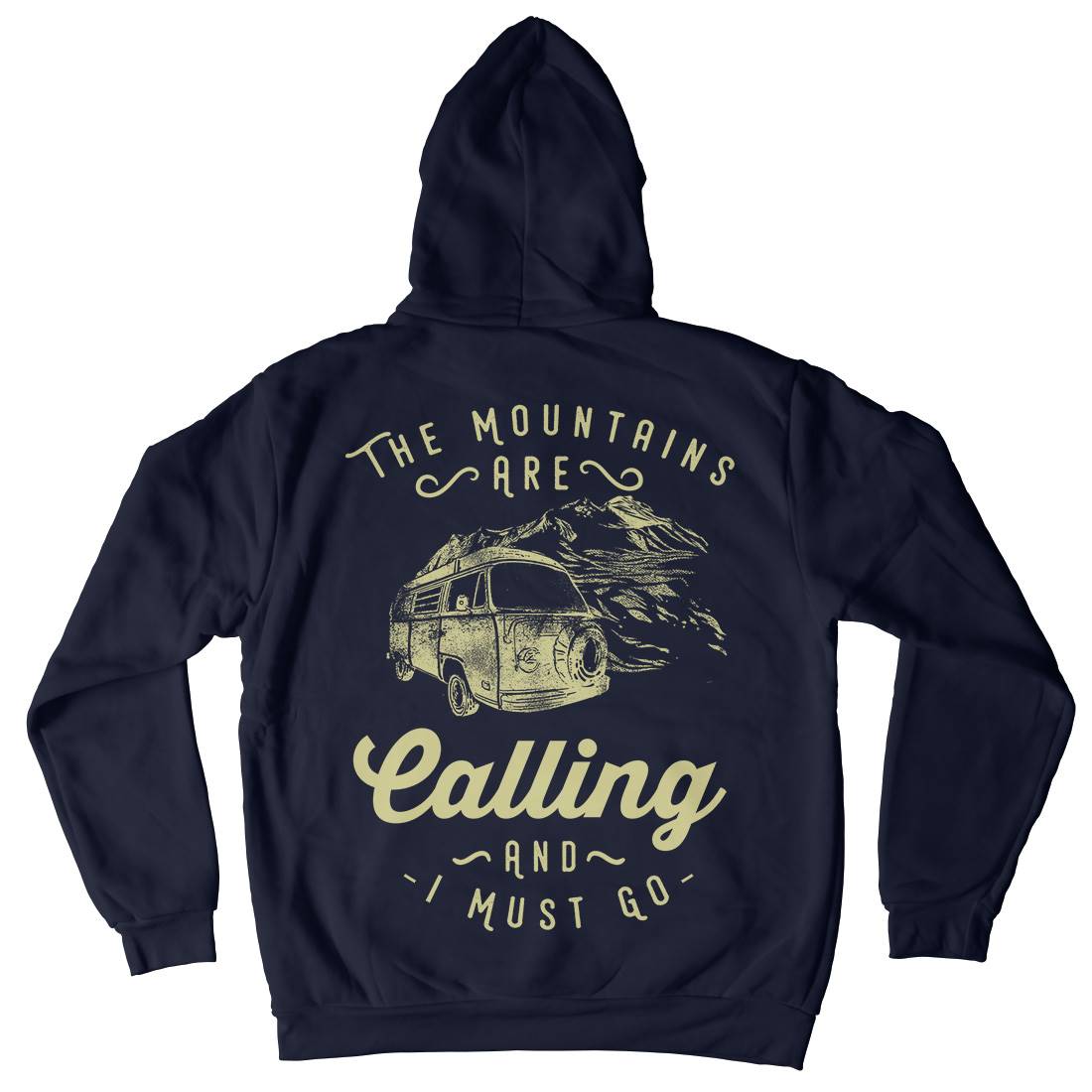 The Mountains Are Calling Mens Hoodie With Pocket Nature C988