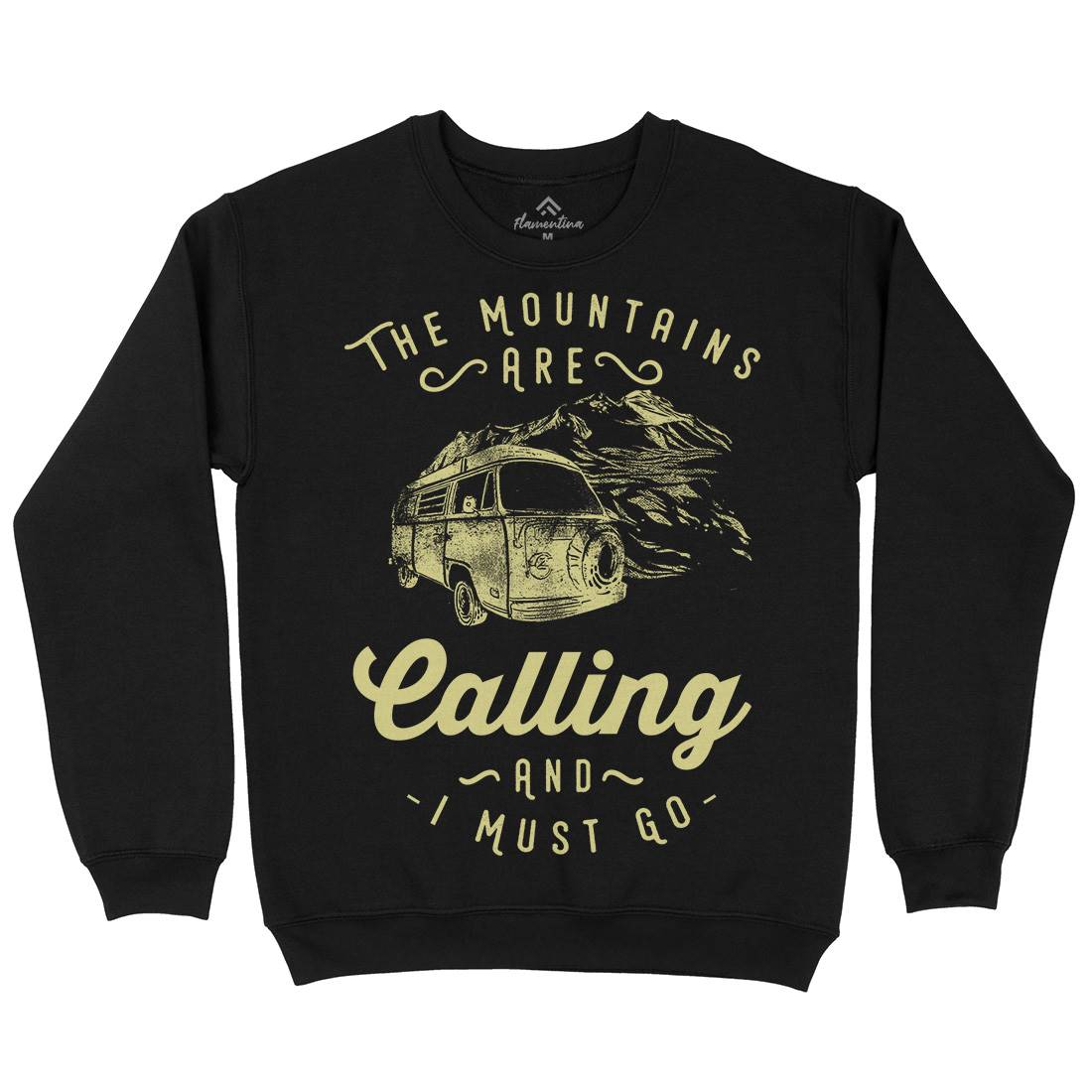 The Mountains Are Calling Mens Crew Neck Sweatshirt Nature C988