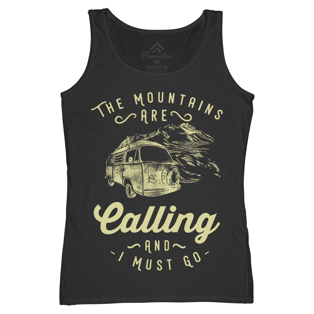 The Mountains Are Calling Womens Organic Tank Top Vest Nature C988