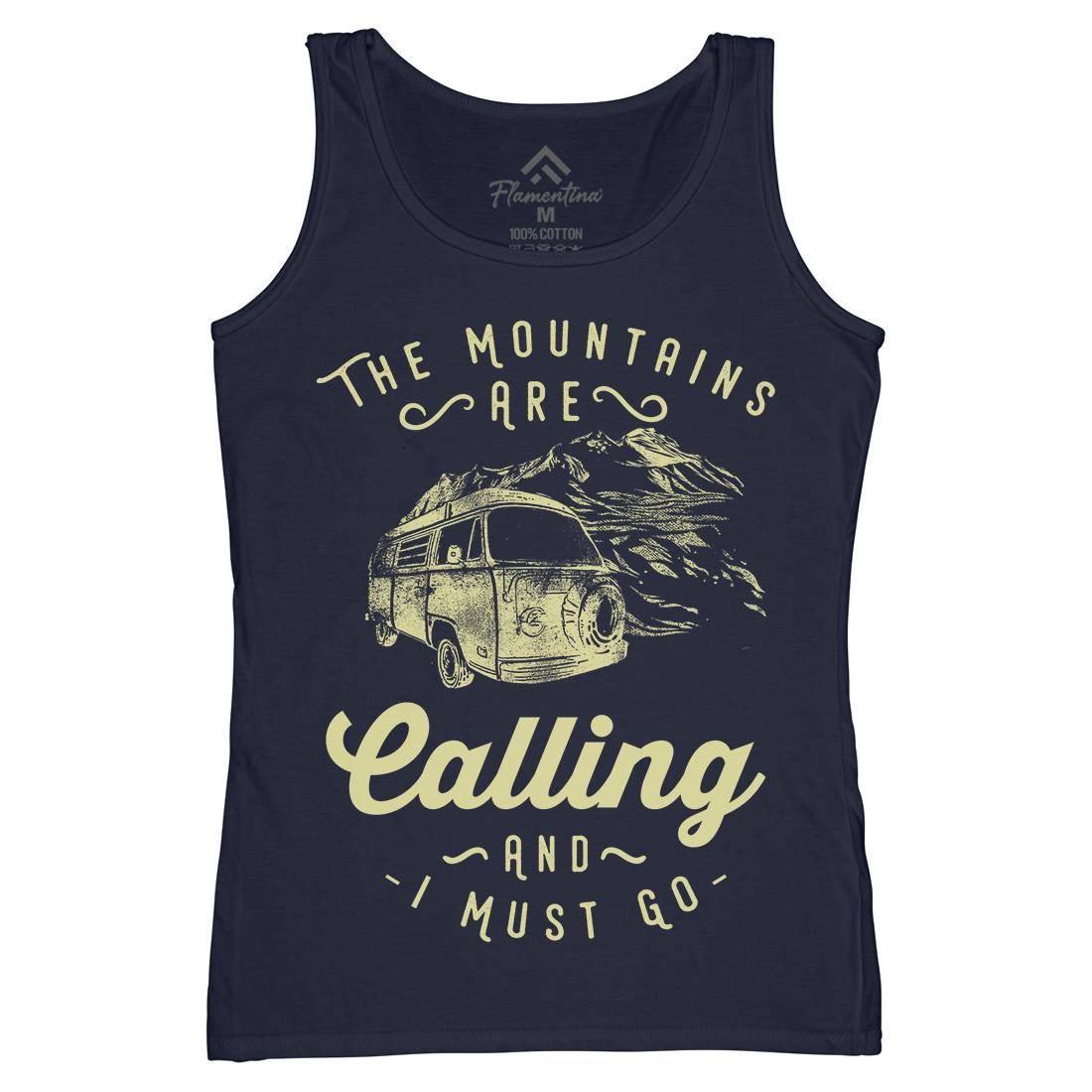 The Mountains Are Calling Womens Organic Tank Top Vest Nature C988