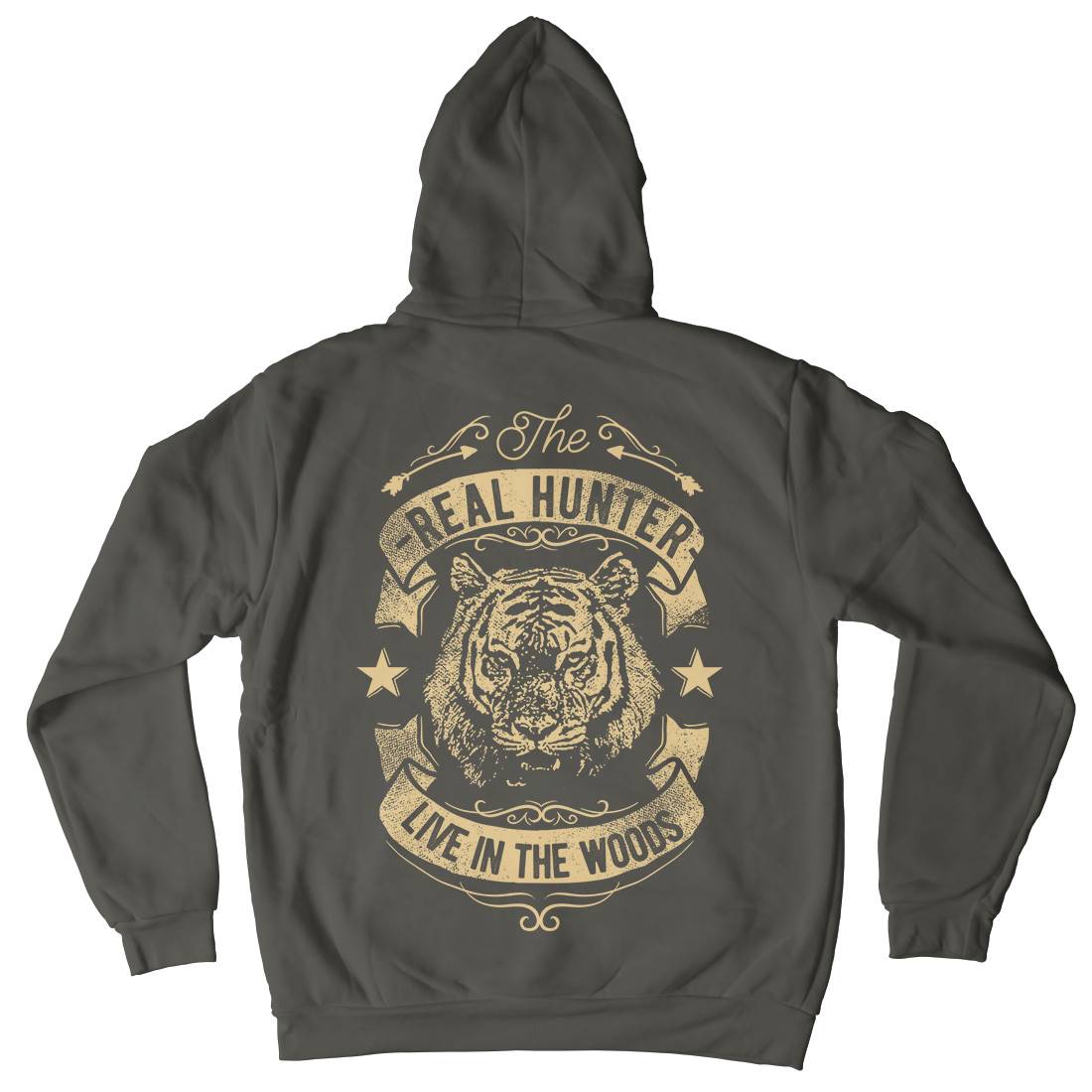 The Real Hunter Live In The Woods Kids Crew Neck Hoodie Nature C989