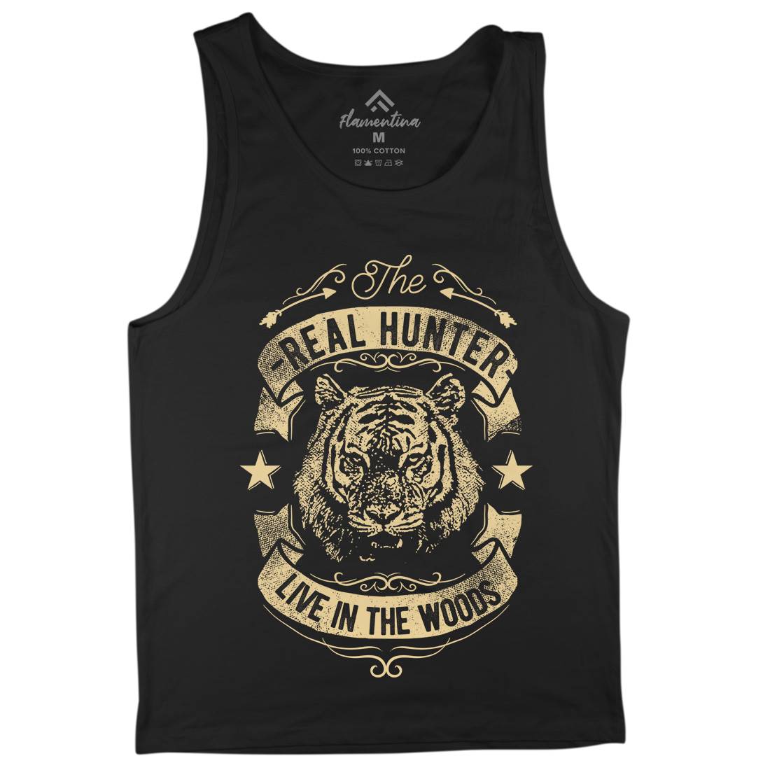 The Real Hunter Live In The Woods Mens Tank Top Vest Nature C989