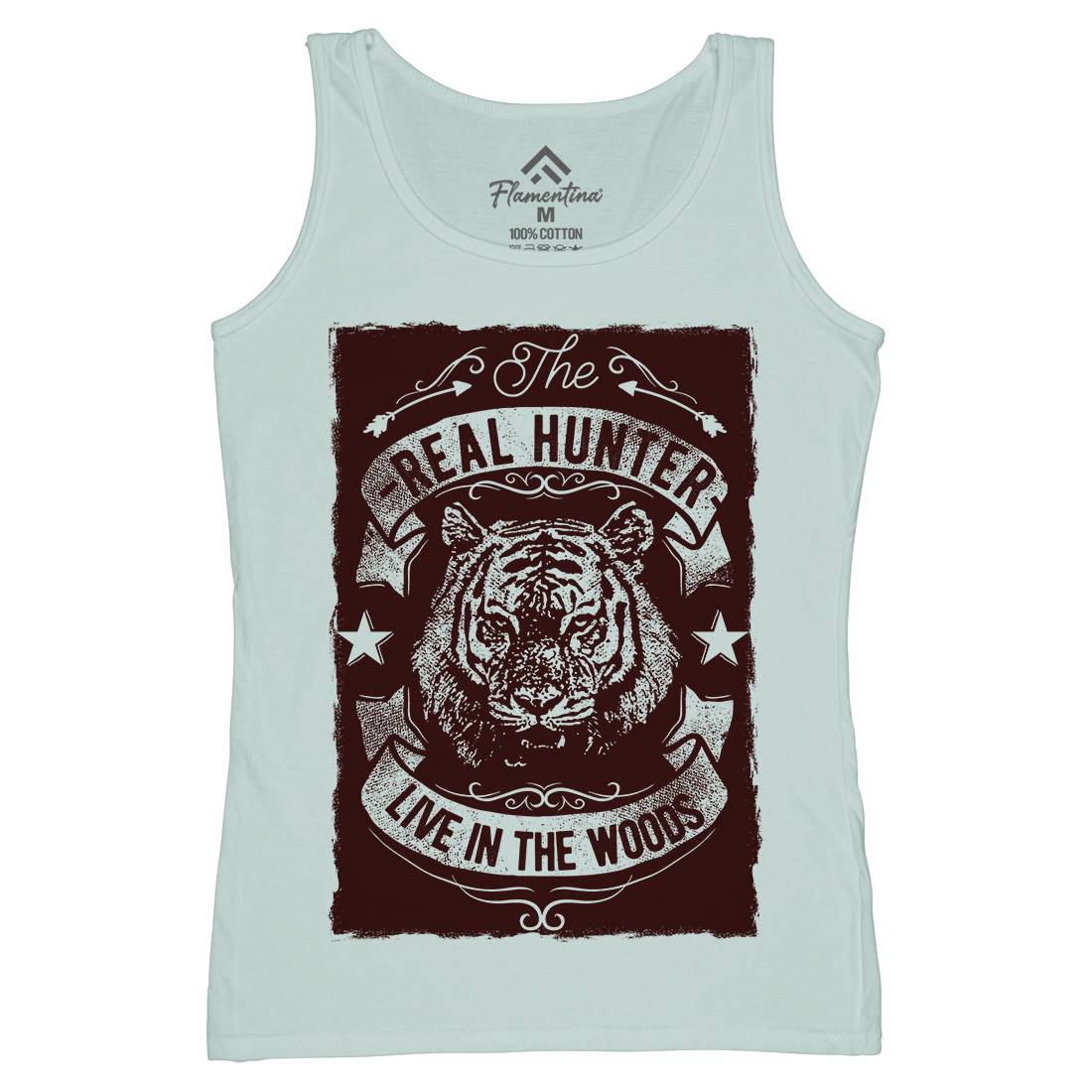 The Real Hunter Live In The Woods Womens Organic Tank Top Vest Nature C989