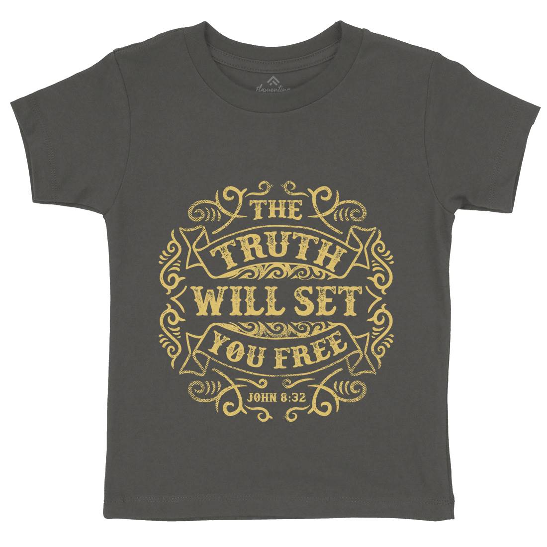 The Truth Will Set You Free Kids Organic Crew Neck T-Shirt Religion C990