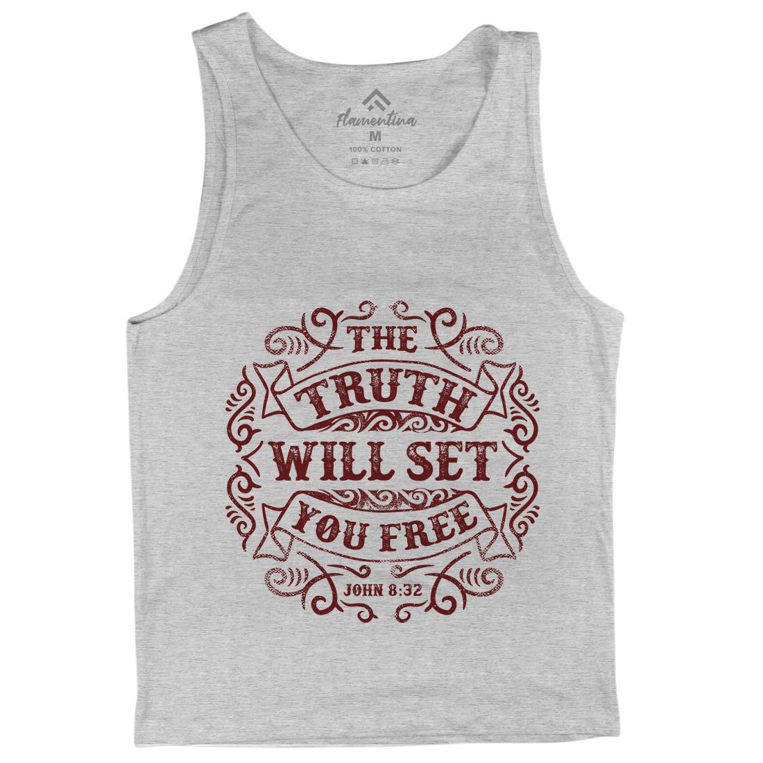The Truth Will Set You Free Mens Tank Top Vest Religion C990
